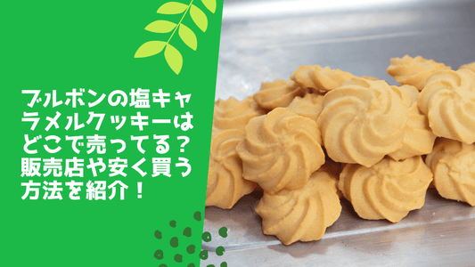 ブルボンの塩キャラメルクッキーはどこで売ってる?