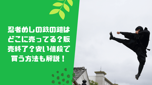 忍者めしの鉄の鎧グレープはどこに売ってる?販売終了?安い値段で買う方法も解説!