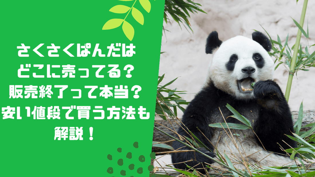 さくさくぱんだはどこに売ってる?販売終了って本当?安い値段で買う方法も解説!