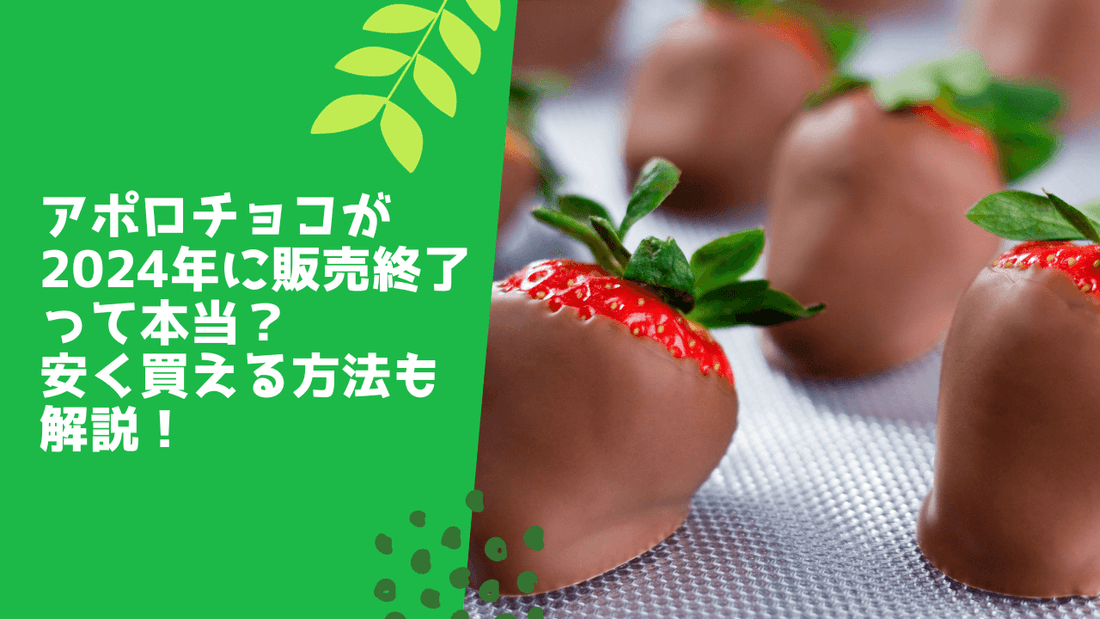 アポロチョコが2024年に販売終了って本当?安く買える方法も解説!