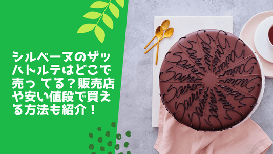 シルベーヌのザッハトルテはどこで売ってる?販売店や安い値段で買える方法も紹介!