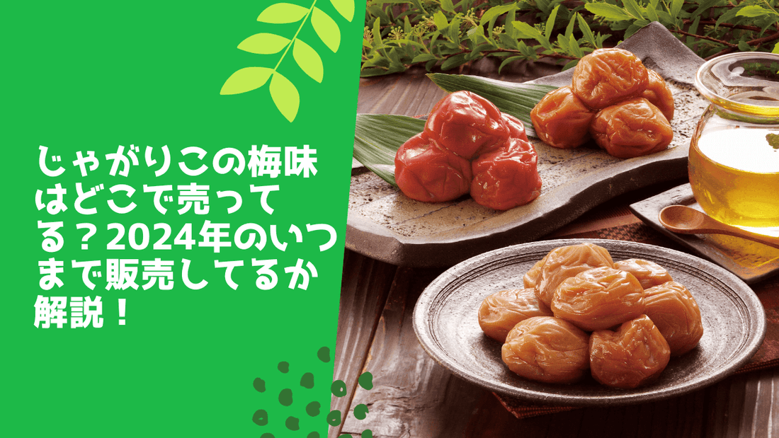 じゃがりこの梅味はどこで売ってる?2024年のいつまで販売してるか解説!