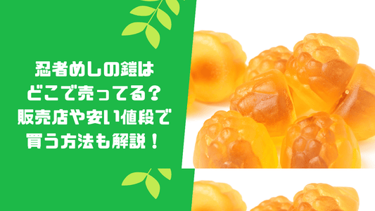 忍者めしの鎧はどこで売ってる？販売店や安い値段で買う方法も解説！