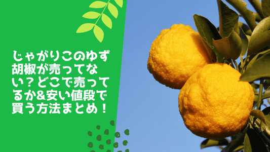 じゃがりこのゆず胡椒が売ってない？どこで売ってるか&安い値段で買う方法まとめ！