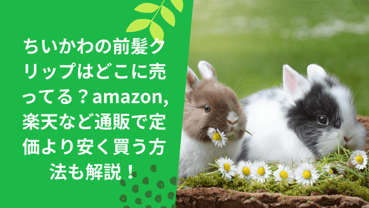 ちいかわの前髪クリップはどこに売ってる？amazon,楽天など通販で定価より安く買う方法も解説！
